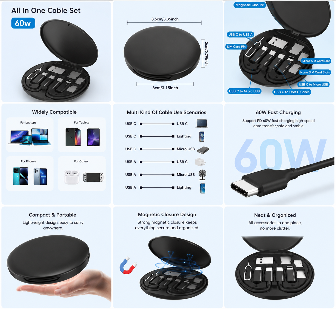 Multi-Cable Compatible Organizer / Adapter