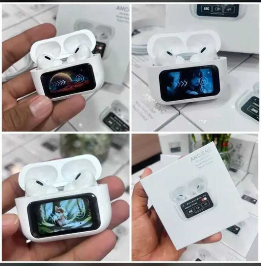 Tablet Airpods pro 2 with LCD touchscreen display