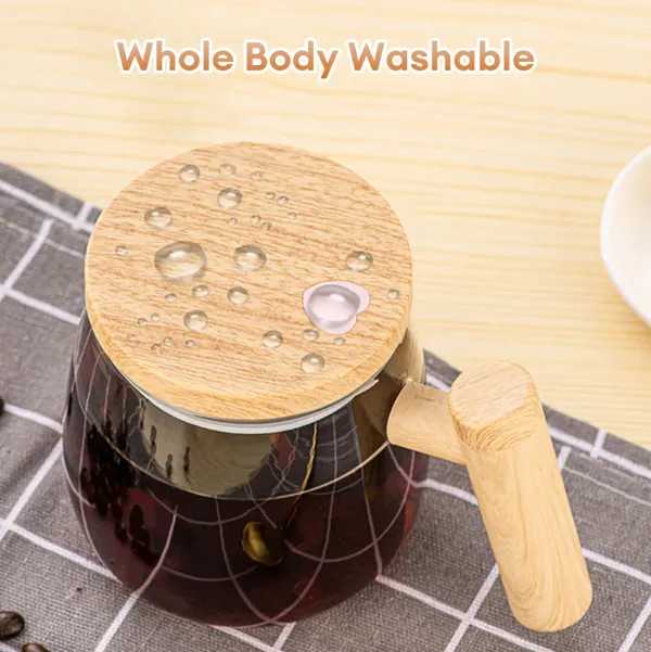 New Rechargeable Self-Stirring Coffee Mug, 400ml Electric Mixing Cup with Automatic Stirring Function, Portable & Spill-Proof Travel Mug for Coffee, Tea, Hot Chocolate & Beverages, USB Charging, Easy to Clean & Durable Design