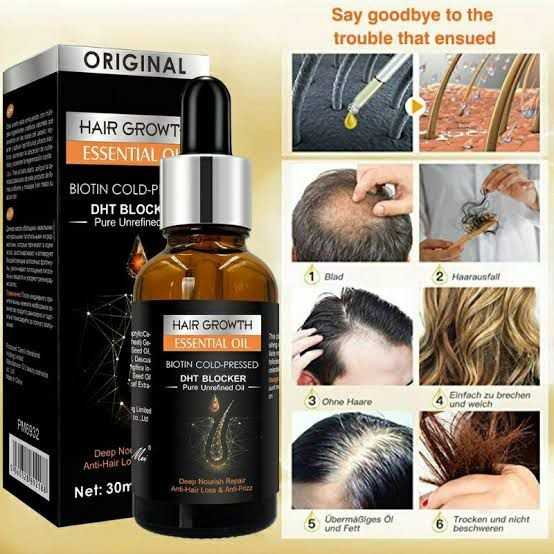 Hair Growth Essential Oil – Biotin & DHT Blocker